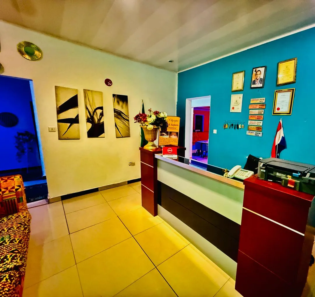 Royal Olympia Lodge & Safaris front desk